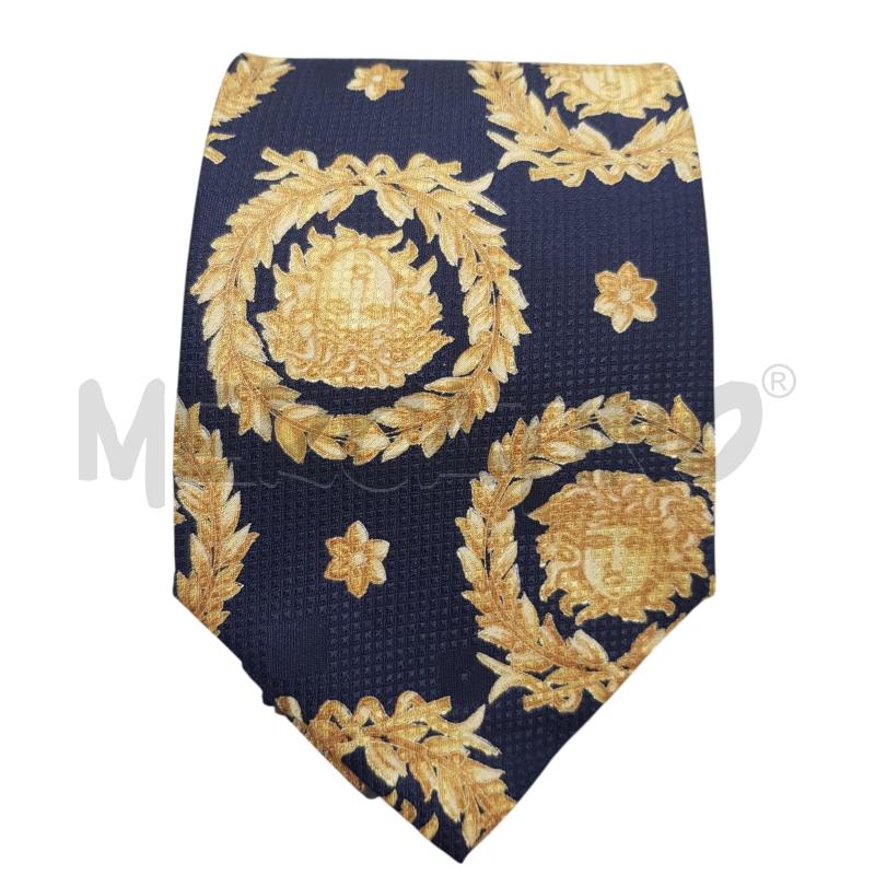 CRAVATTA GIANNI VERSACE VINT BLU MEDUSA ORO | Mercatino dell'Usato Civitavecchia 1