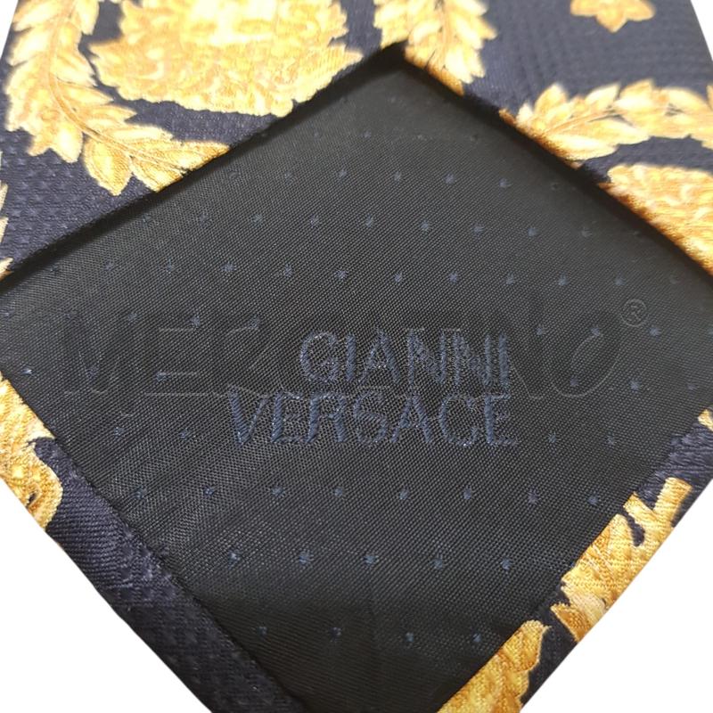 CRAVATTA GIANNI VERSACE VINT BLU MEDUSA ORO | Mercatino dell'Usato Civitavecchia 3