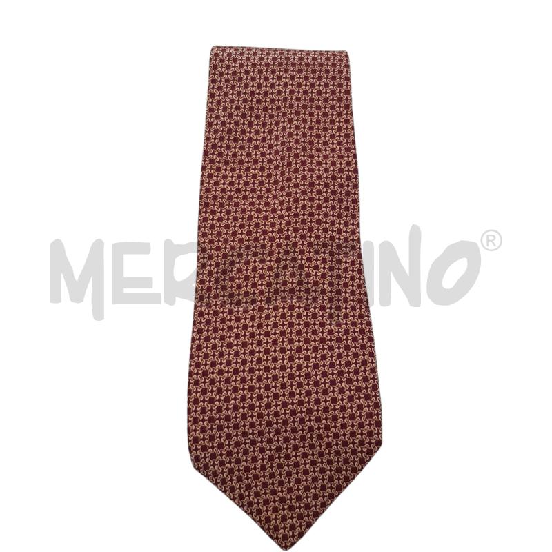 CRAVATTA VALENTINO BORDEAUX MONOGRAM CATENE | Mercatino dell'Usato Civitavecchia 1