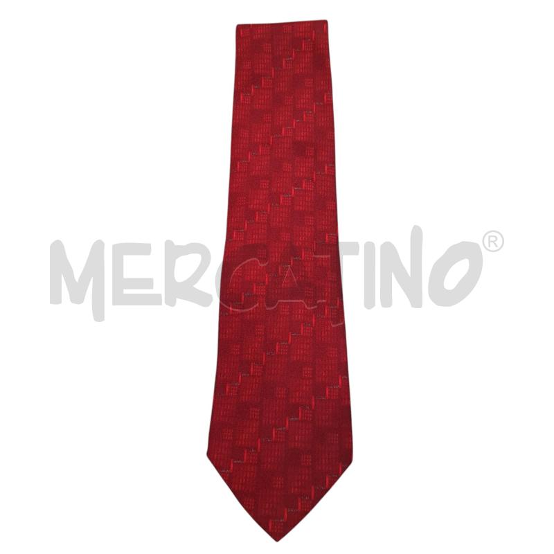 CRAVATTA VALENTINO ROSSO GEOMETRICO IN TONO | Mercatino dell'Usato Civitavecchia 1