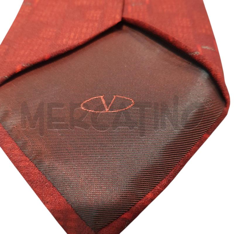 CRAVATTA VALENTINO ROSSO GEOMETRICO IN TONO | Mercatino dell'Usato Civitavecchia 3
