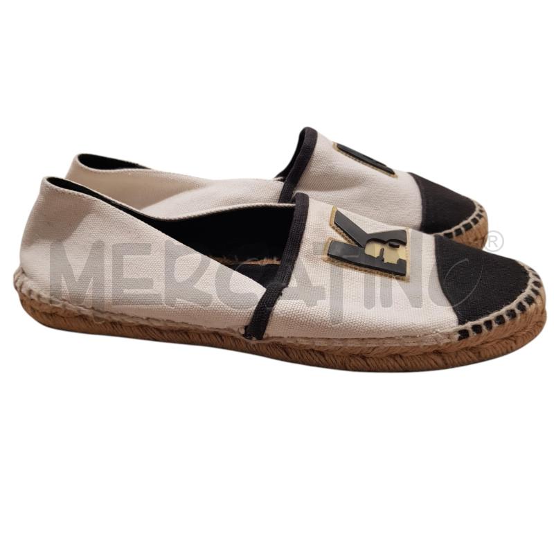 ESPADRILLAS D KARL LAGERFELD TELA PANNA LOGO GOMMATO | Mercatino dell'Usato Civitavecchia 1