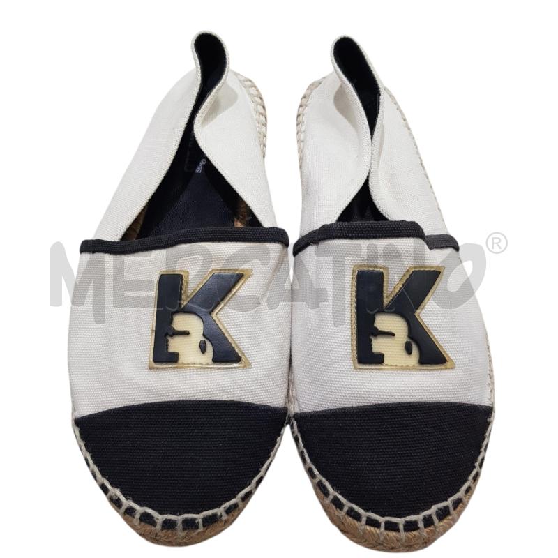 ESPADRILLAS D KARL LAGERFELD TELA PANNA LOGO GOMMATO | Mercatino dell'Usato Civitavecchia 3