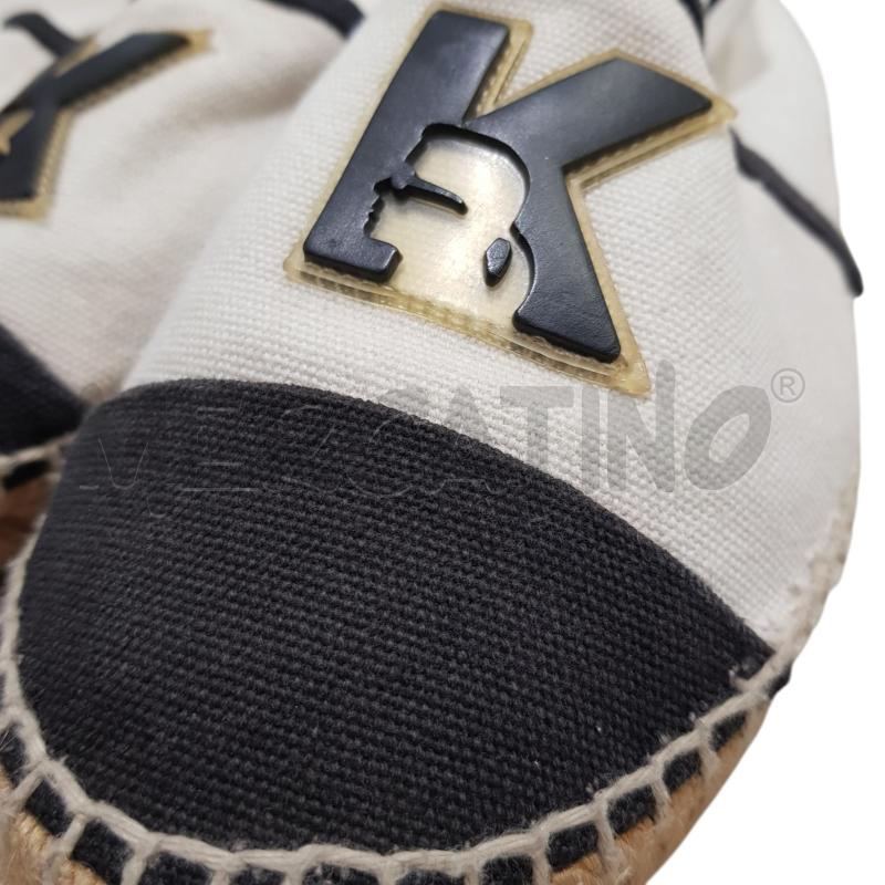 ESPADRILLAS D KARL LAGERFELD TELA PANNA LOGO GOMMATO | Mercatino dell'Usato Civitavecchia 5