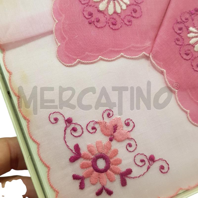 FAZZOLETTI RICAMO SVIZZERO ROSA | Mercatino dell'Usato Civitavecchia 3