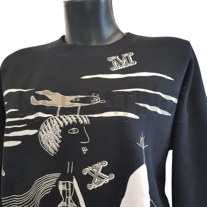 FELPA D MAXMARA NERA DISEGNI | Mercatino dell'Usato Civitavecchia 2