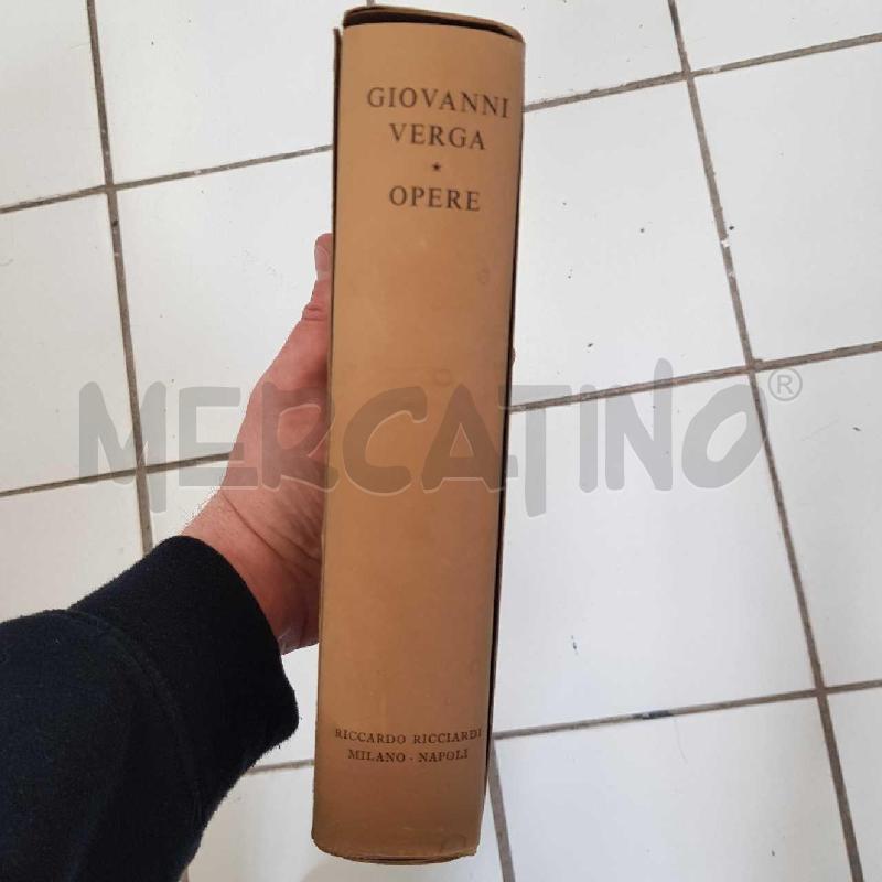 G.VERGA OPERE RICCARDO RICCIARDI GENNAIO 1965 | Mercatino dell'Usato Civitavecchia 1