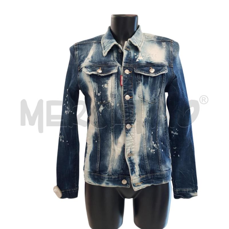 GIACCA DSQUARED DENIM TINTA TIE DYE BLU | Mercatino dell'Usato Civitavecchia 1