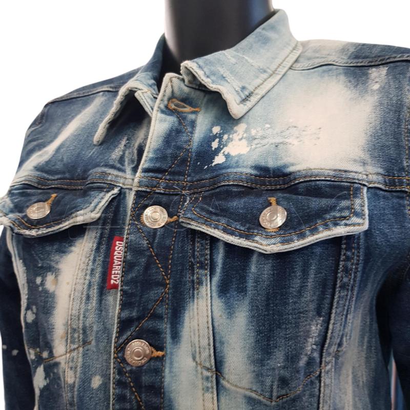 GIACCA DSQUARED DENIM TINTA TIE DYE BLU | Mercatino dell'Usato Civitavecchia 2