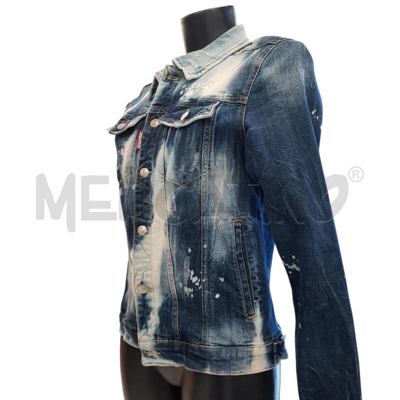 GIACCA DSQUARED DENIM TINTA TIE DYE BLU | Mercatino dell'Usato Civitavecchia 4