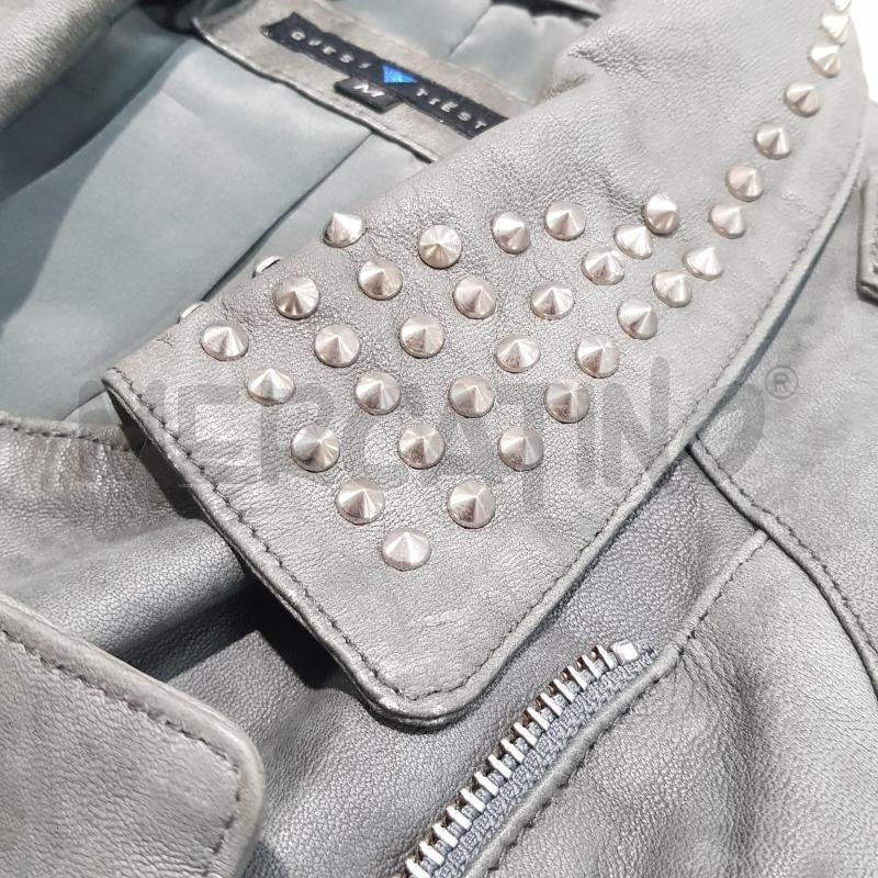GIACCA D GUESS PELLE GRIGIO DETTAGLIO BORCHIE ARG | Mercatino dell'Usato Civitavecchia 5