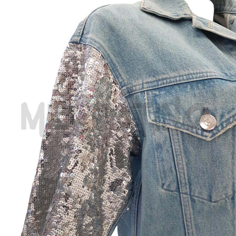 GIACCA D TRUSSARDI DENIM MANICHE PAILETTES | Mercatino dell'Usato Civitavecchia 2