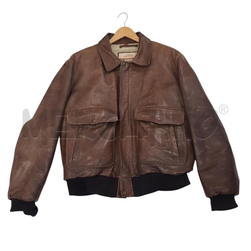 GIACCA U CHEVIGNON VINTAGE PELLE MARRONE | Mercatino dell'Usato Civitavecchia 1