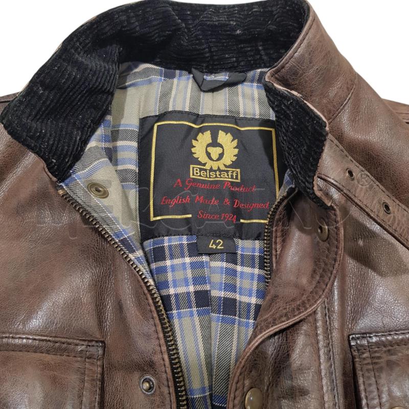 GILET D BELSTAFF PELLE TESTA DI MORO | Mercatino dell'Usato Civitavecchia 4