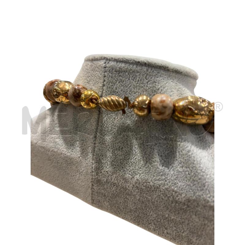 GIROCOLLO DETT DORATO E BEIGE VINTAGE  | Mercatino dell'Usato Civitavecchia 3