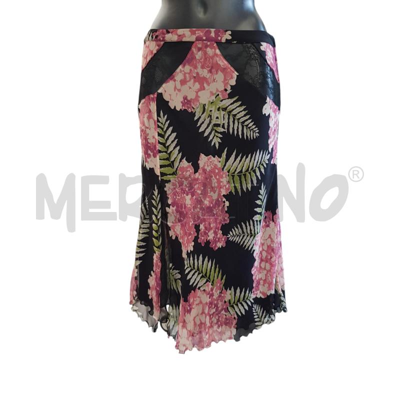 GONNA BLUMARINE NERA FIORATA DETT PIZZO | Mercatino dell'Usato Civitavecchia 1
