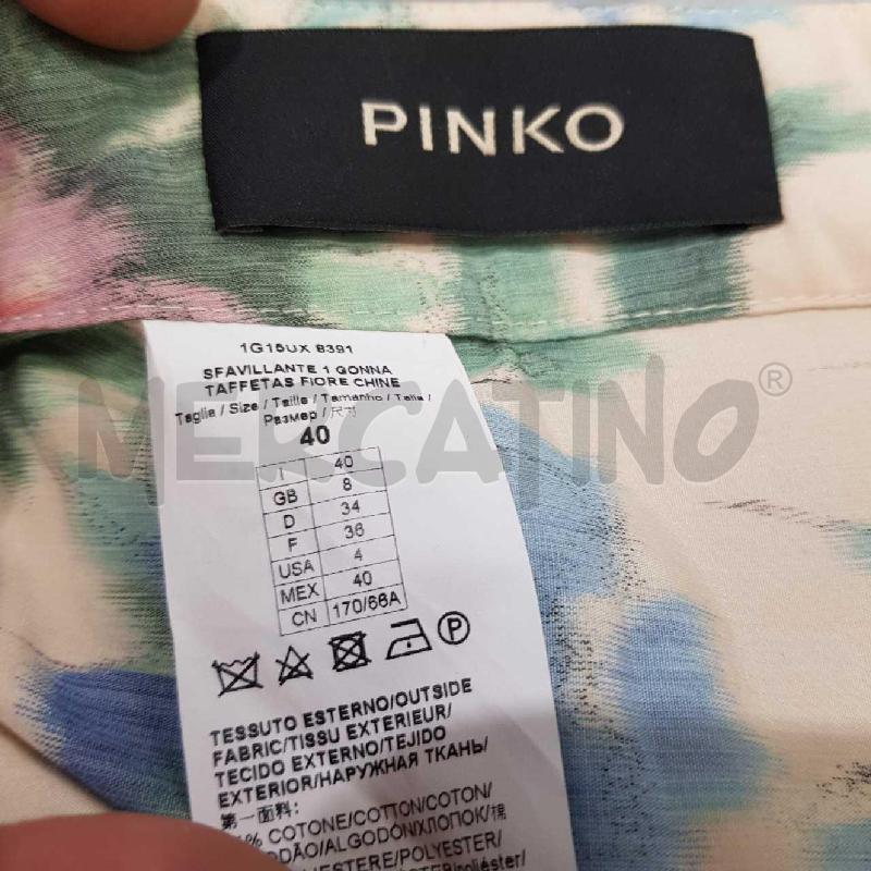 GONNA PINKO BEIGE FLOREALE  | Mercatino dell'Usato Civitavecchia 5