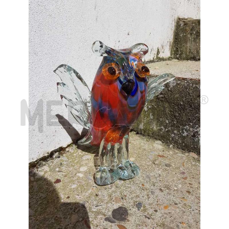 GUFO VETRO LAVORAZIONE MURANO ALTEZZA 23CM | Mercatino dell'Usato Civitavecchia 1