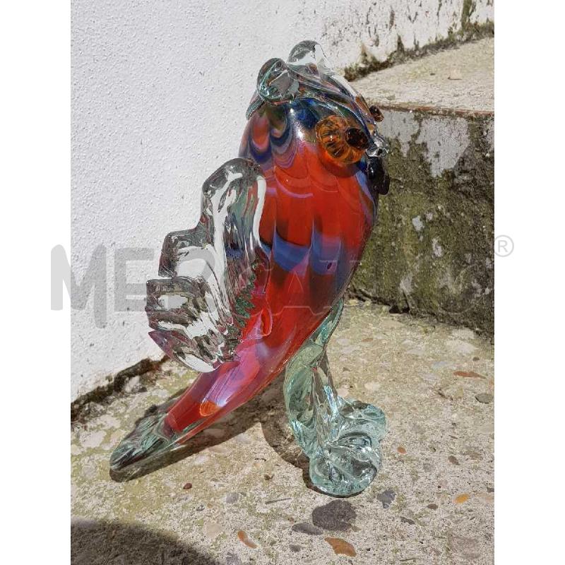 GUFO VETRO LAVORAZIONE MURANO ALTEZZA 23CM | Mercatino dell'Usato Civitavecchia 2
