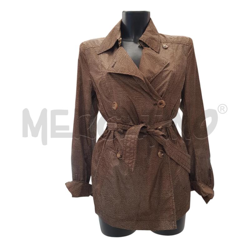 IMPERMEABILE D BORBONESE MARRONE BEIGE | Mercatino dell'Usato Civitavecchia 1