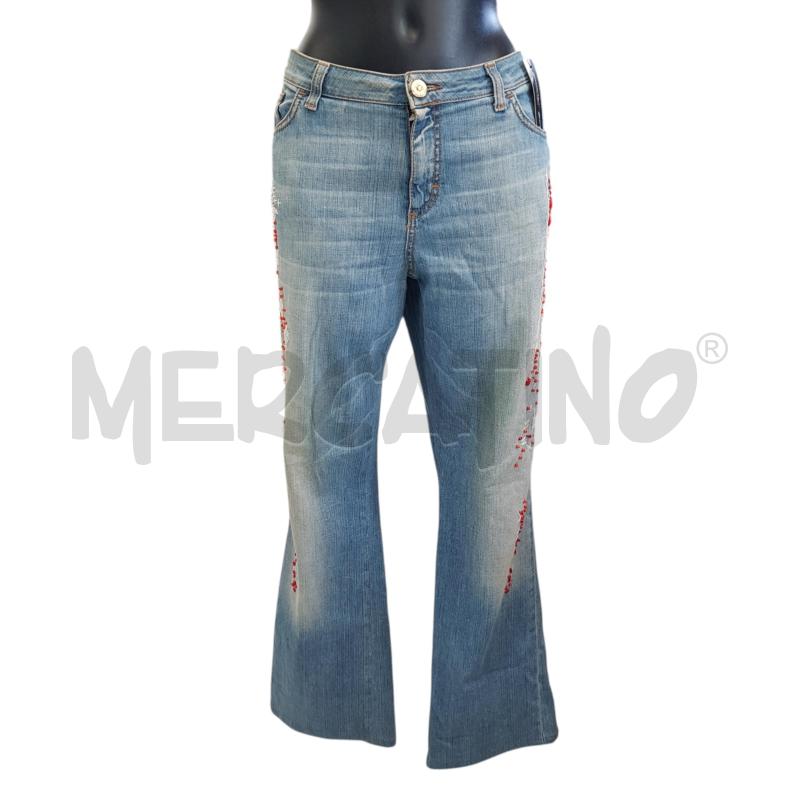 JEANS D GAI MATTIOLO BLU EST APPLI PERLINE | Mercatino dell'Usato Civitavecchia 1