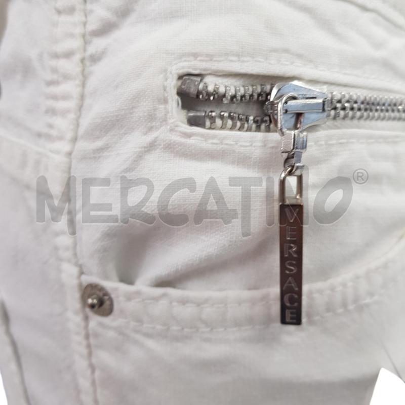 JEANS D VERSACE BIANCO COTONE | Mercatino dell'Usato Civitavecchia 3