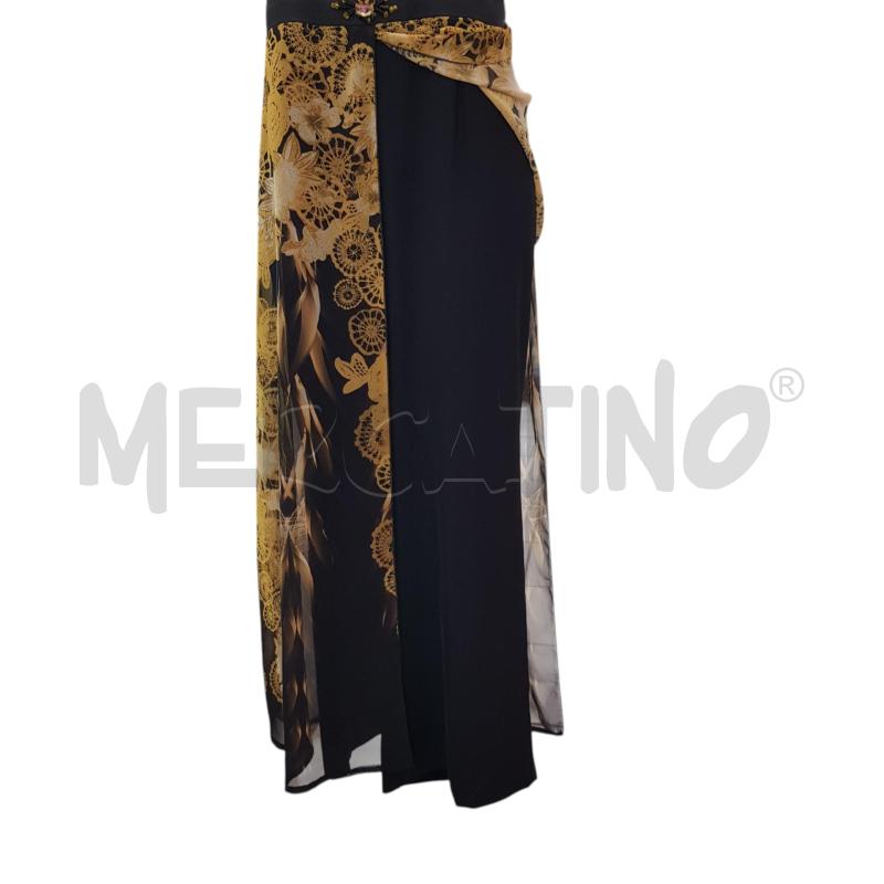 JUMPSUIT LUDOVICA HASSLER NERA FANTASIA FLOREALE GIALLA  | Mercatino dell'Usato Civitavecchia 3