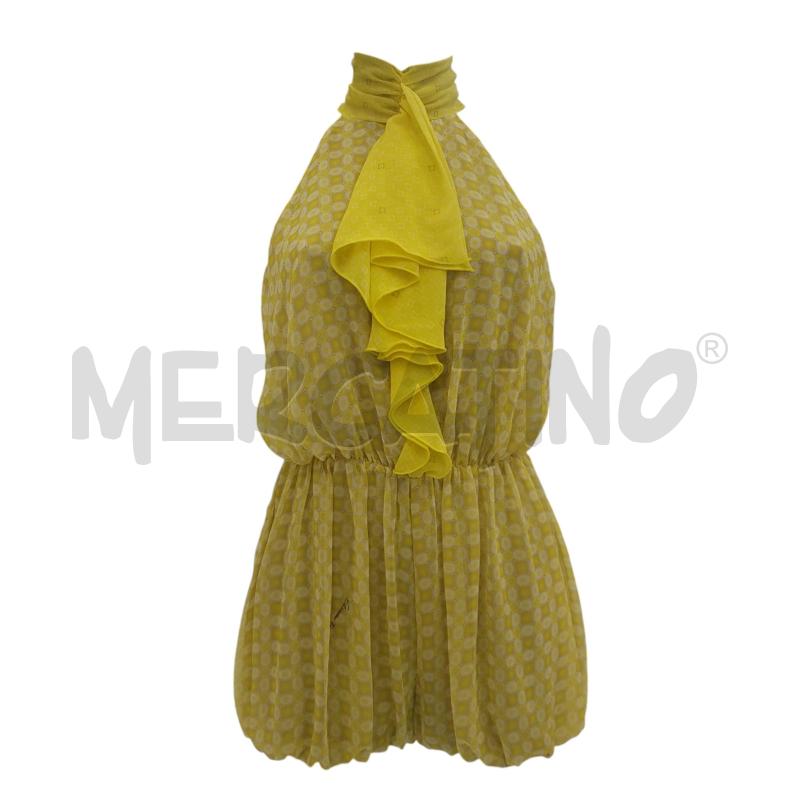 JUMPSUIT  ELISABETTA FRANCHI FANT GIALLA SHORTS PALLONCINO  | Mercatino dell'Usato Civitavecchia 1