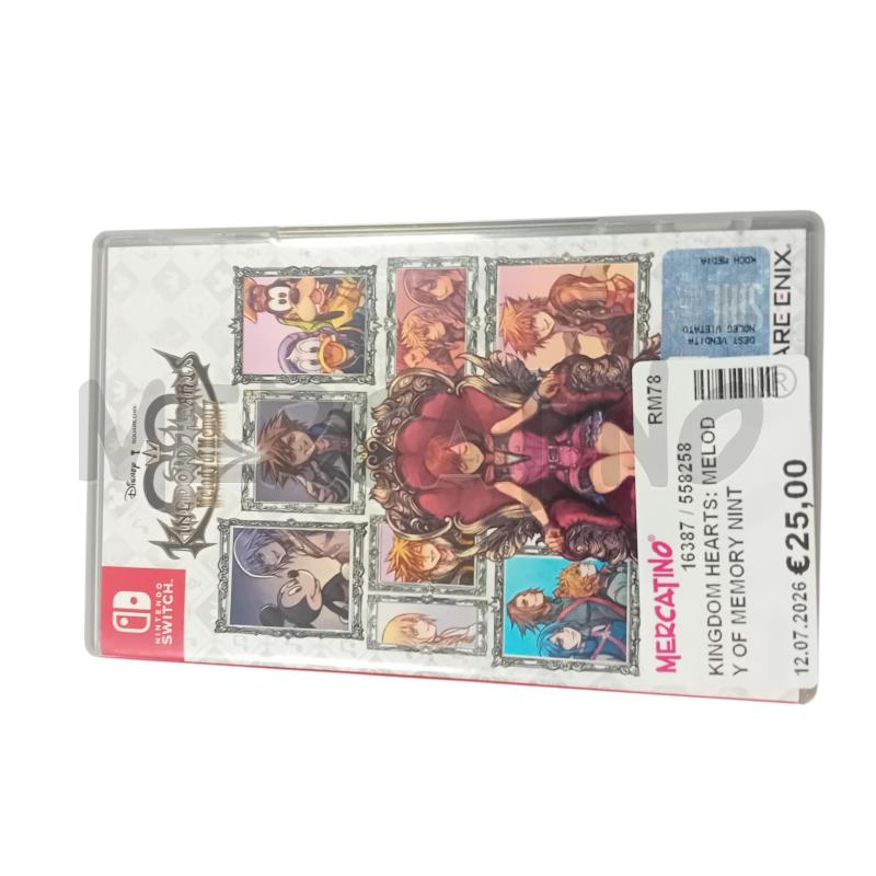 KINGDOM HEARTS: MELODY OF MEMORY NINTENDO SWITCH | Mercatino dell'Usato Civitavecchia 1
