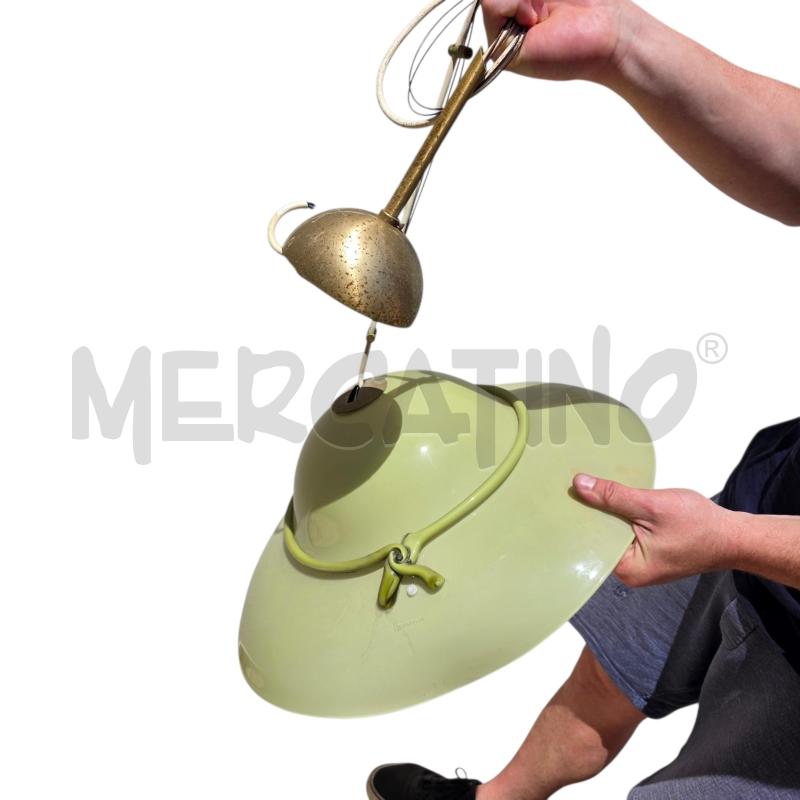 LAMPADARIO LA MURRINA ANNI 70 VETRO  | Mercatino dell'Usato Civitavecchia 3