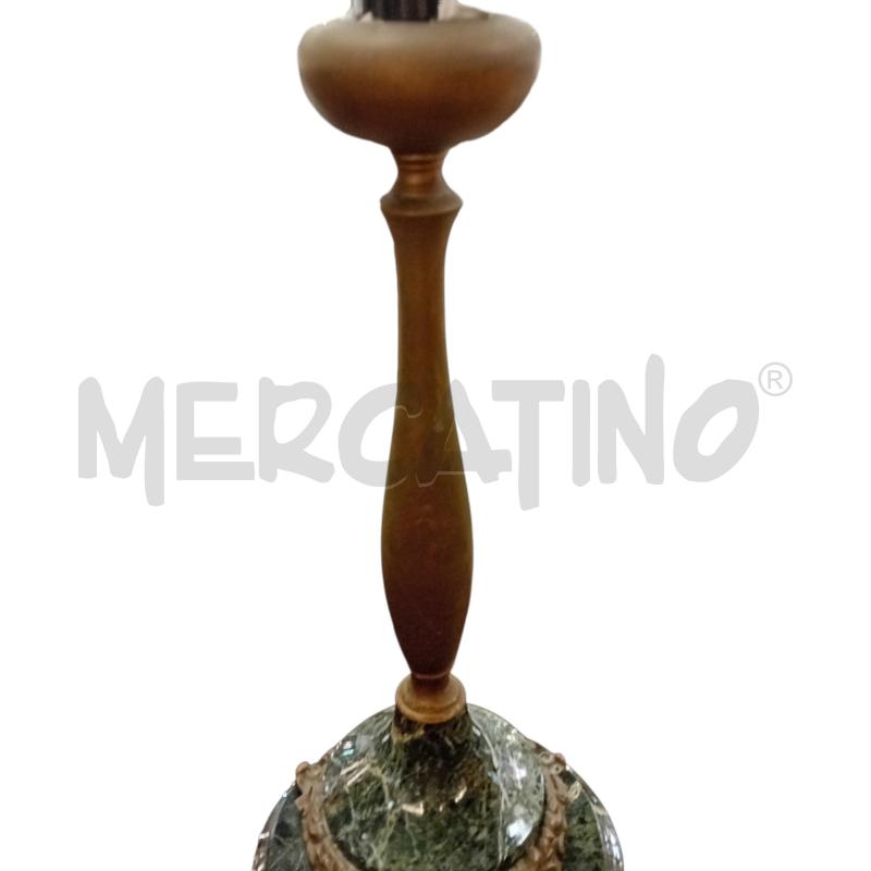 LAMPADA OTTONATA BASE MARMO NERO  | Mercatino dell'Usato Civitavecchia 4
