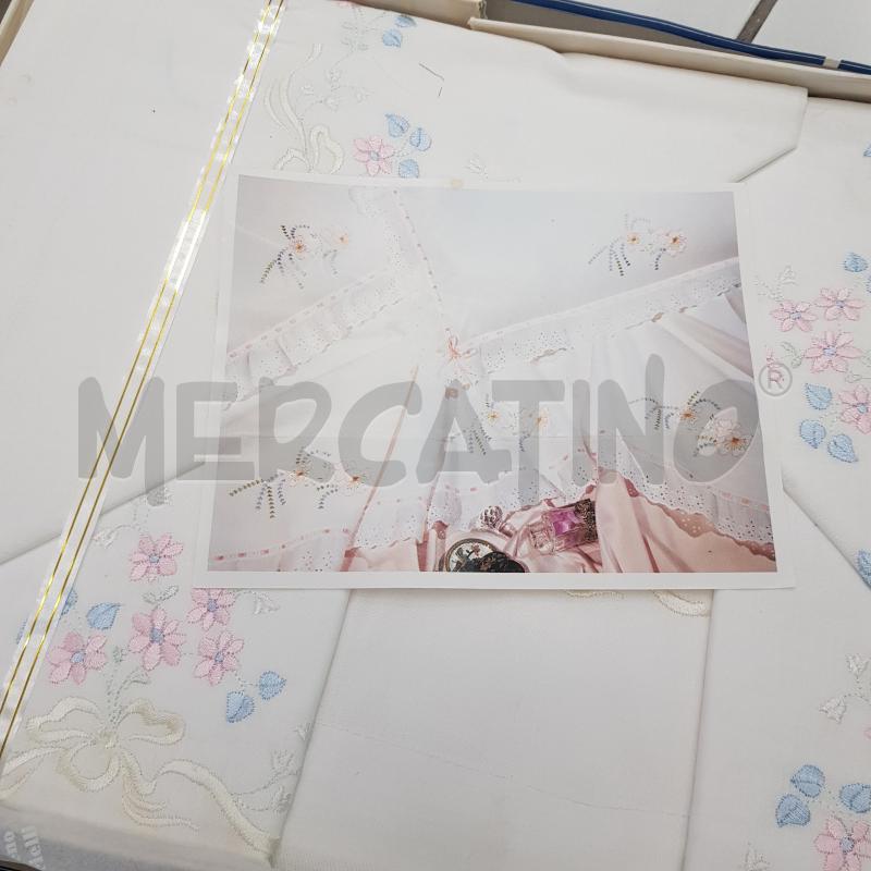LENZUOLO MATRIMONIALE FIORI ROSA FIOCCHI | Mercatino dell'Usato Civitavecchia 4
