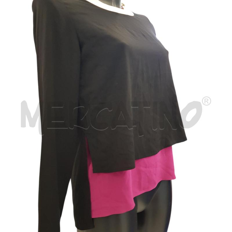 MAGLIA D ARMANI JEANS NERA VIOLA ACETAT | Mercatino dell'Usato Civitavecchia 4