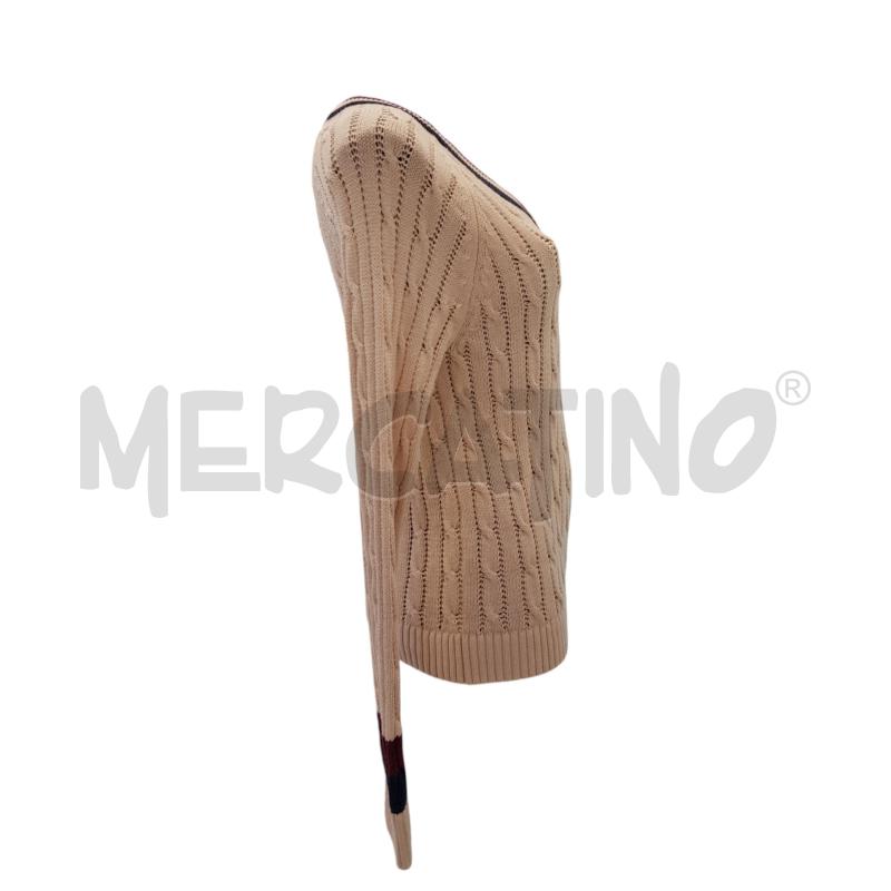 MAGLIA D TOMMY HILFIGER BEIGE COTONE STILE COLLEGE | Mercatino dell'Usato Civitavecchia 2