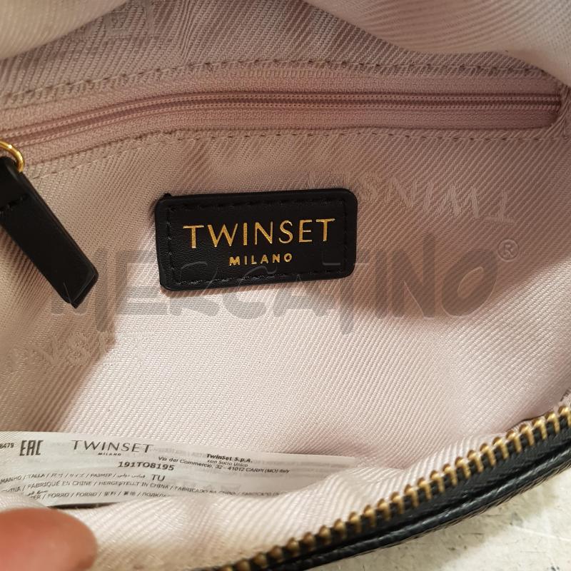 MARSUPIO D TWIN SET NERO APPLI CUORI  BORCHIETTE ORO | Mercatino dell'Usato Civitavecchia 4