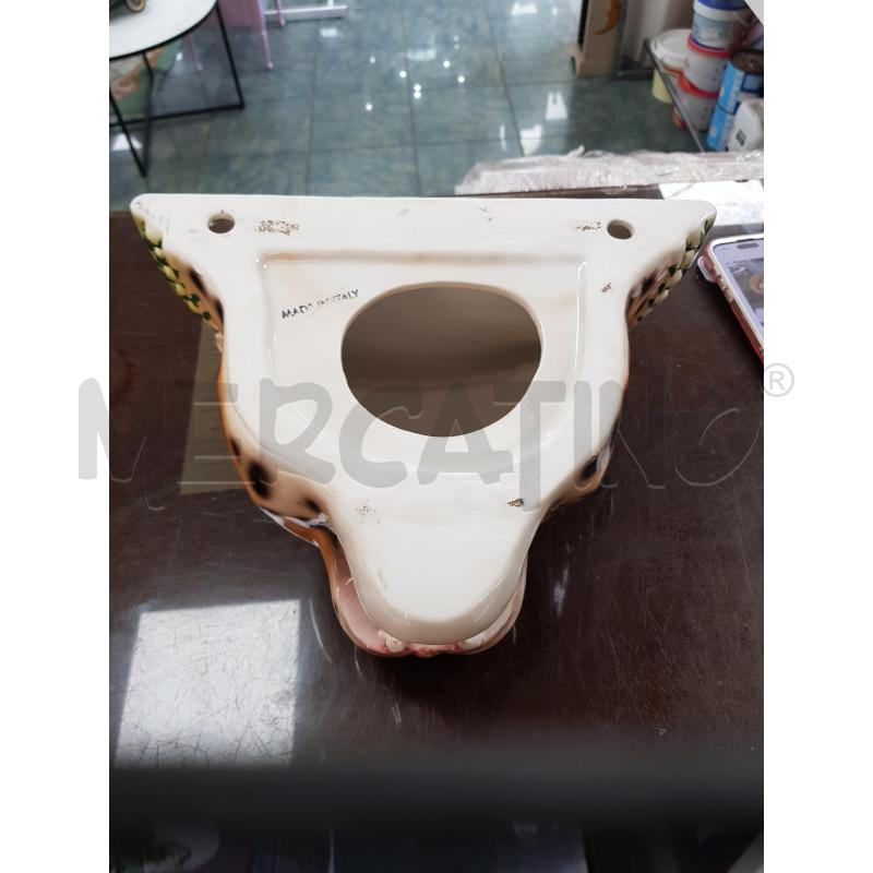 MENSOLA SOPRAMOBILE TESTA LEOPARDO CERAMICHE BOXER BASSANO 31X25X18 CM  | Mercatino dell'Usato Civitavecchia 3