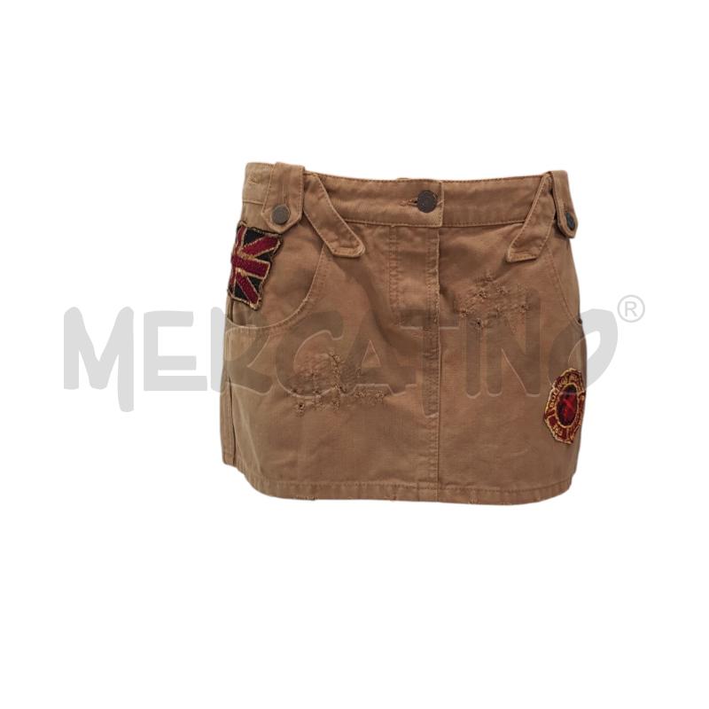 MINI GONNA PINKO GABARDIN BEIGEPATCH | Mercatino dell'Usato Civitavecchia 1