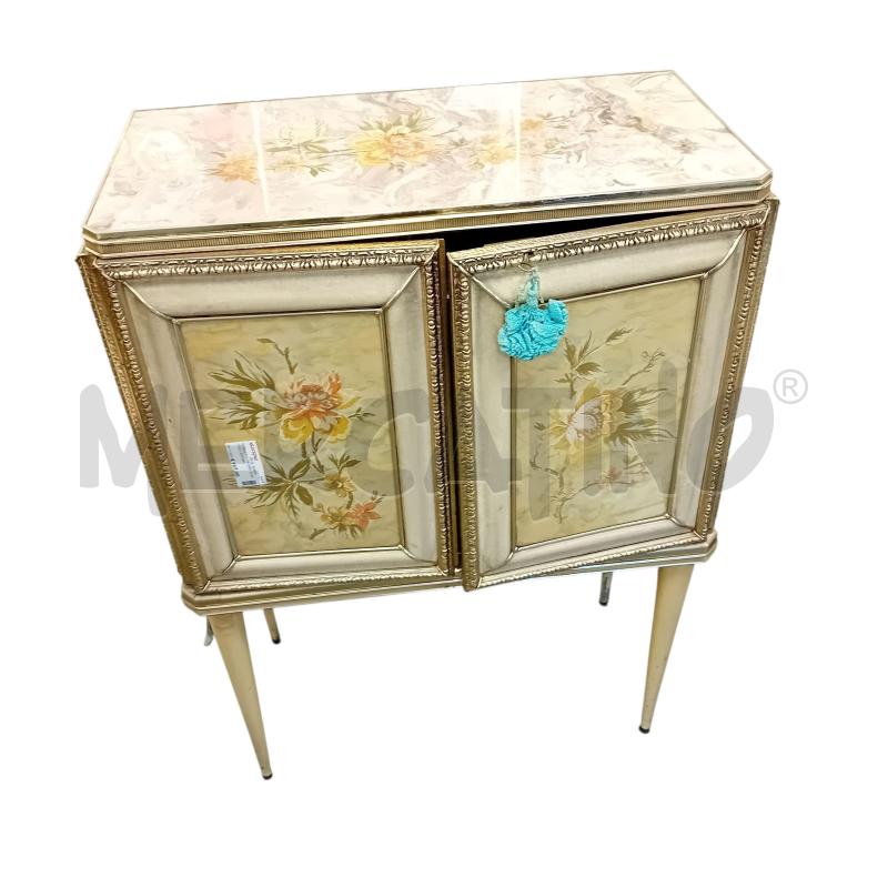 MOBILETTO DECORO FIORI MID CENTURY | Mercatino dell'Usato Civitavecchia 1