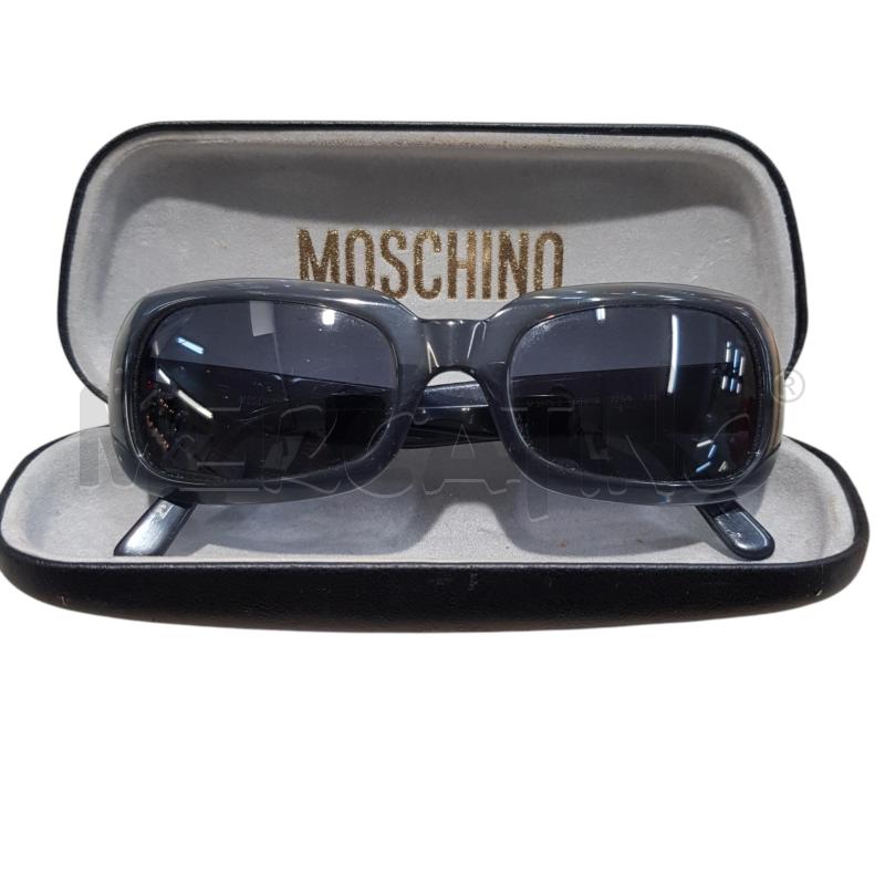 OCCHIALI D MOSCHINO MONTATURA GRIGIO SCURO TRASPARENTE LENTE NERA | Mercatino dell'Usato Civitavecchia 1