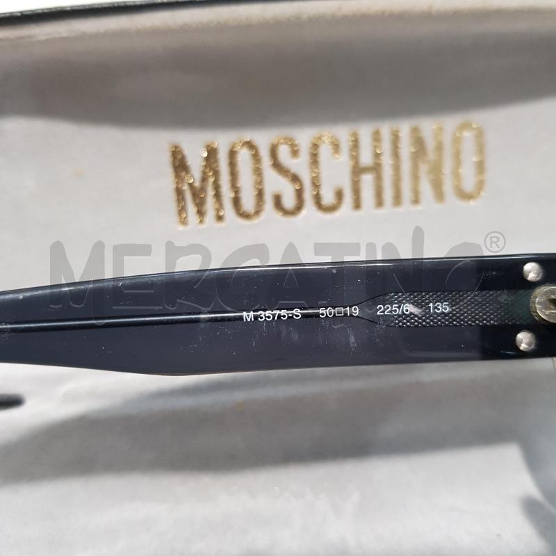 OCCHIALI D MOSCHINO MONTATURA GRIGIO SCURO TRASPARENTE LENTE NERA | Mercatino dell'Usato Civitavecchia 2