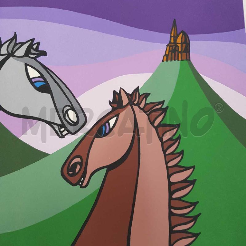 OPERA GRAFICA CAVALLI NEI MONTI 50X70 | Mercatino dell'Usato Civitavecchia 5
