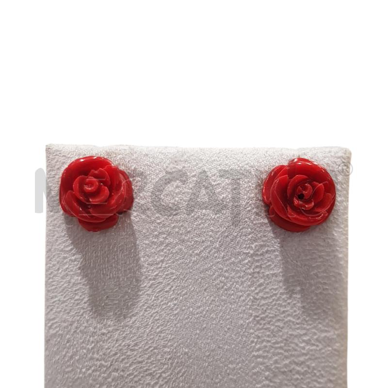 ORECCHINI CORALLO ROSE OR | Mercatino dell'Usato Civitavecchia 1