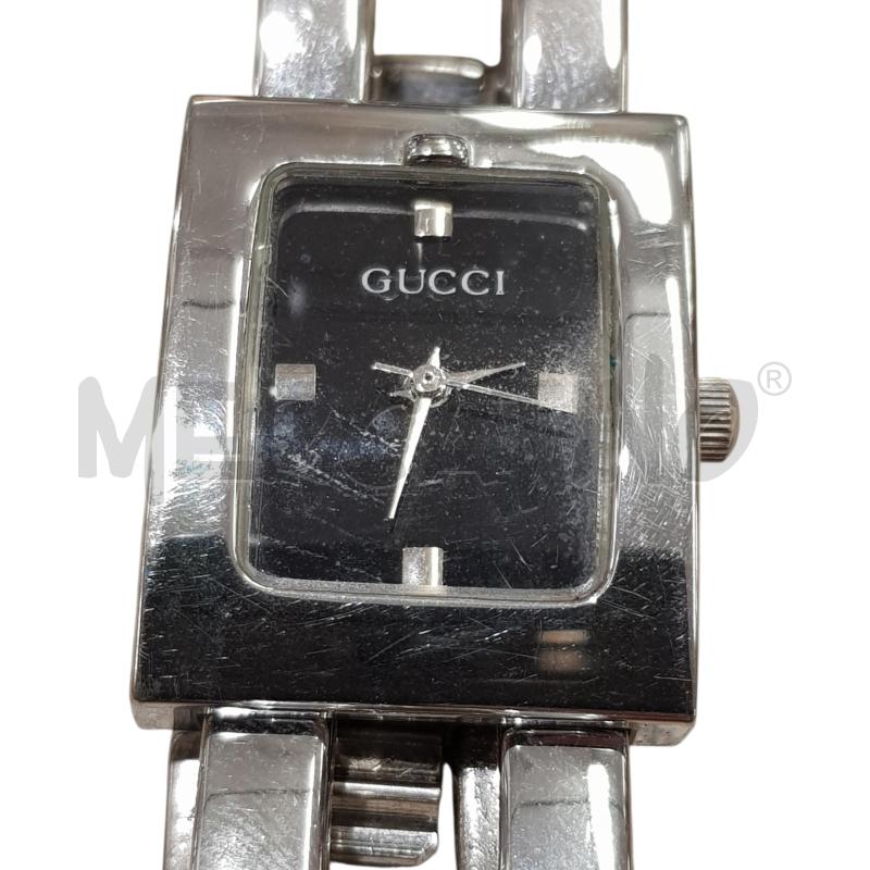 OROLOGIO DA POLSO GUCCI ACCIAIO QUADR NERO | Mercatino dell'Usato Civitavecchia 3