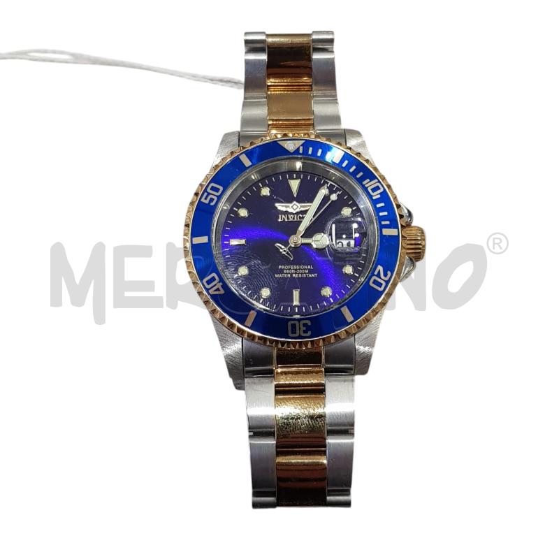 OROLOGIO DA POLSO INVICTA ACC ARG DORATO QUADRANTE BLU | Mercatino dell'Usato Civitavecchia 1