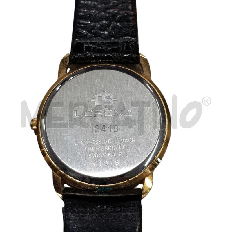OROLOGIO DA POLSO LORENZ ANNI 90 NERO DORATO | Mercatino dell'Usato Civitavecchia 4