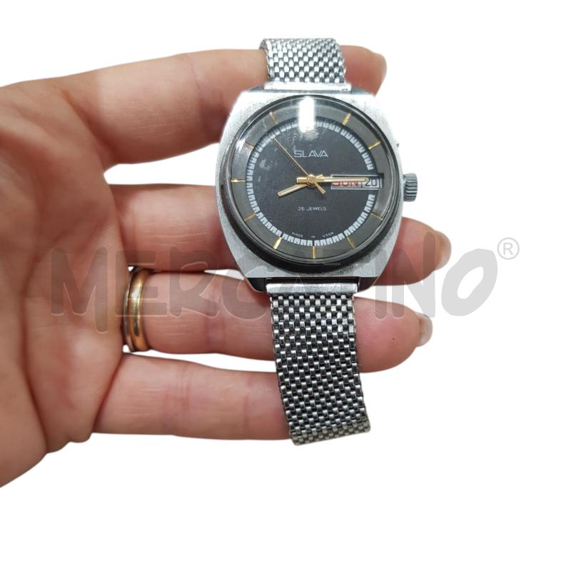 OROLOGIO DA POLSO SLAVA 26 JEWELS ACCIAIO | Mercatino dell'Usato Civitavecchia 1