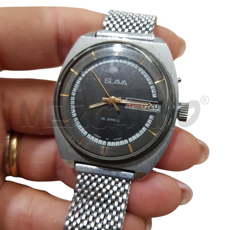 OROLOGIO DA POLSO SLAVA 26 JEWELS ACCIAIO | Mercatino dell'Usato Civitavecchia 2