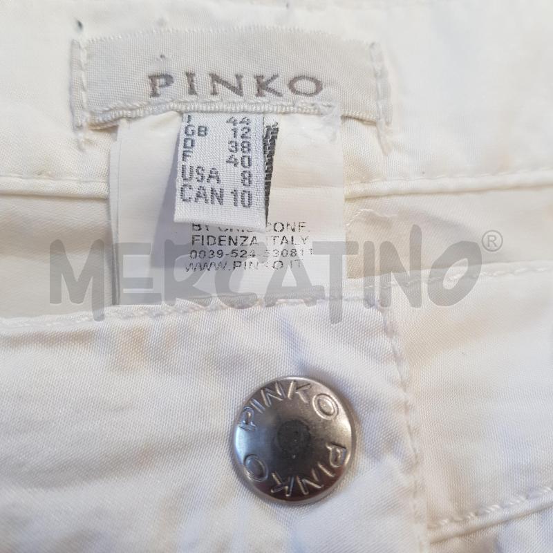 PANTALONE DONNA STRINGHE BIANCO PINKO  | Mercatino dell'Usato Civitavecchia 4