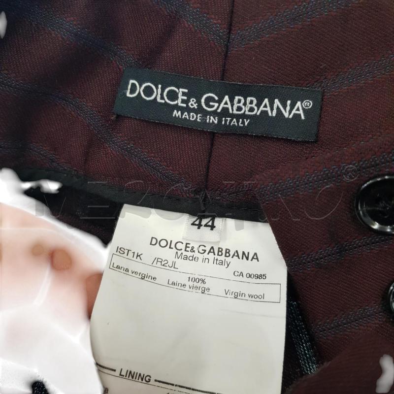 PANTALONE D DOLCE E GABBANA BORDEAUX GESSATO | Mercatino dell'Usato Civitavecchia 4