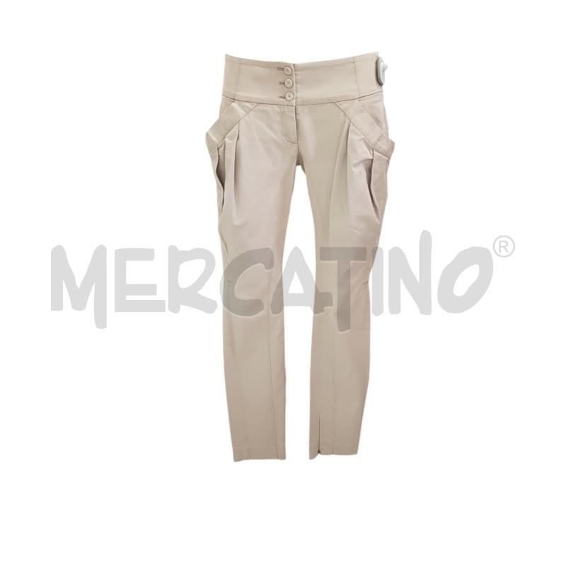 PANTALONE D PINKO BEIGE CAVALLERIZZO CINT 3 BOTT | Mercatino dell'Usato Civitavecchia 1
